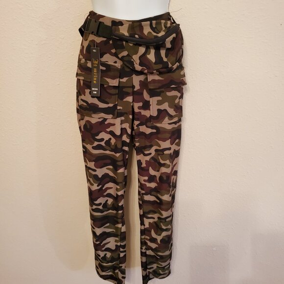 Women's Camouflage Printed Pants Casual Stretchy Size S/M. - Picture 13 of 15